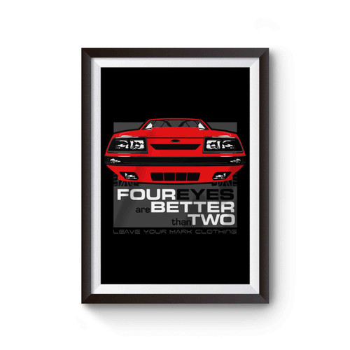 Four Eyes Mustang Poster