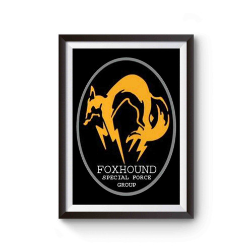 Foxhound Metal Gear Logo Poster