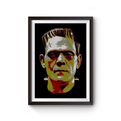 Frankenstein Face Horror Movie Halloween Zombie 1 Poster