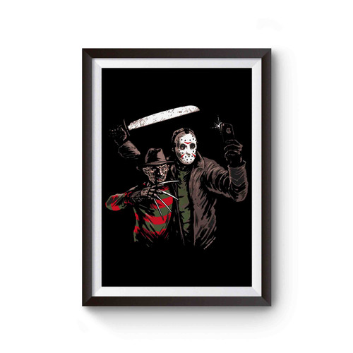 Freddy Krueger Jason Voorhees Selfie Poster