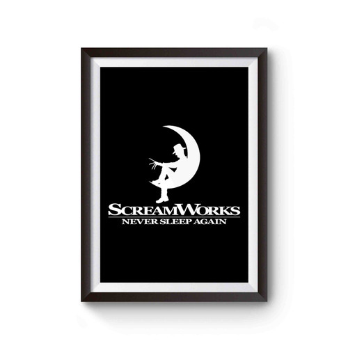 Freddy Krueger Scream Works Poster