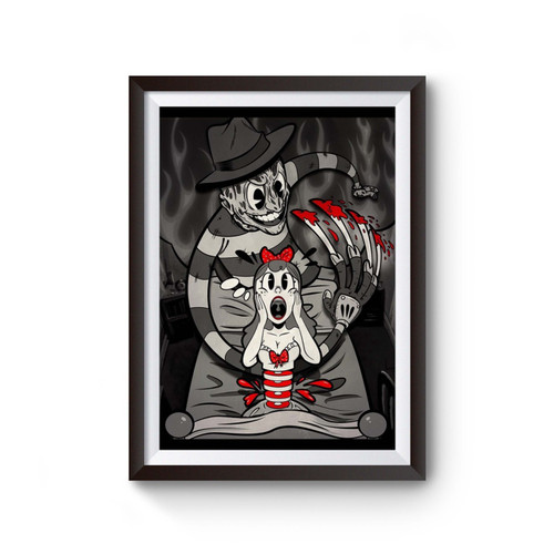 Freddy Krueger Vintage Cartoon Poster