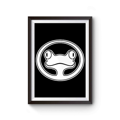 Frog Face Smiley Poster