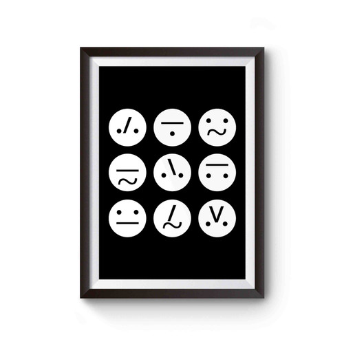 Frown Face Collage Poster