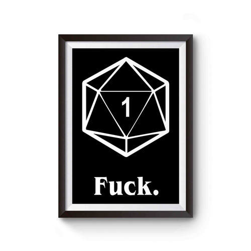 Fuck Crit Dnd Dungeons And Dragons Poster