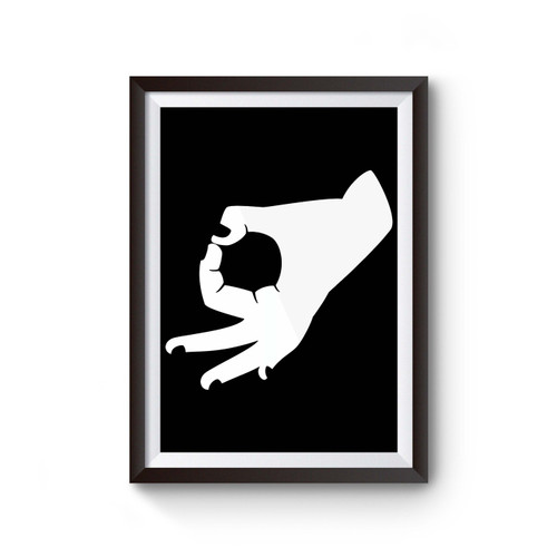 Funny Finger Symbol Poster