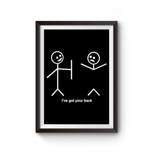 Funny Stick Figure Poster