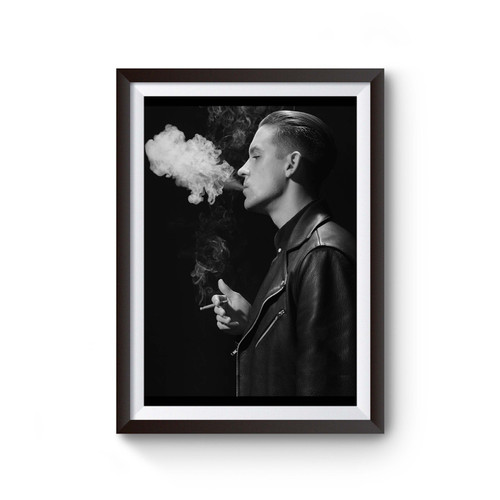 G Eazy Smoking Monochrome Poster