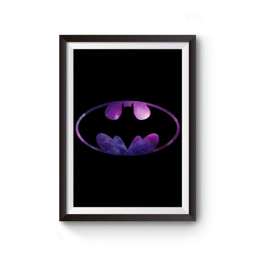 Galaxy Batman Logo Poster