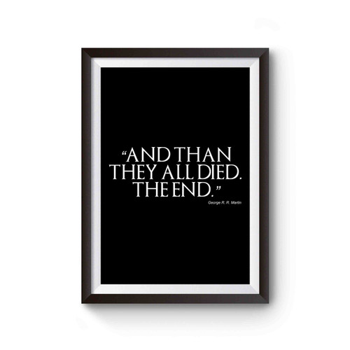 Game Of Thrones GOT Funny George R Poster