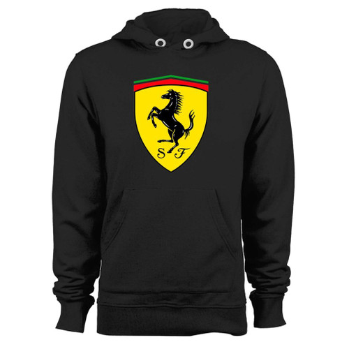Was created with comfort in mind, this ferrari black prancing horse shield logo hoodie lighter weight is perfect for any activity. Teams and groups love this hoodie for its affordable price and variety of colors.