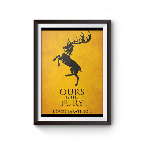 Game Of Thrones Ours Is The Fury Poster