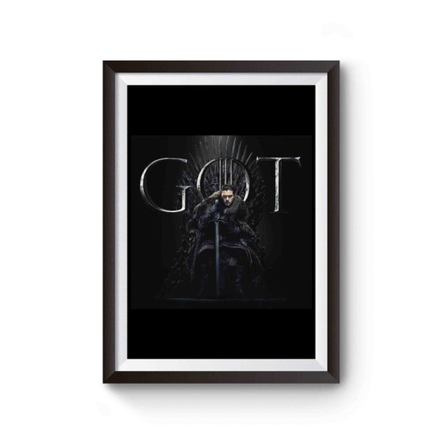 Game Of Thrones Season 8 Jon Snow Iron Throne Poster