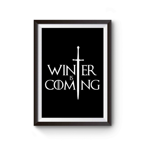 Game Of Thrones Winter Is Coming Logo Poster