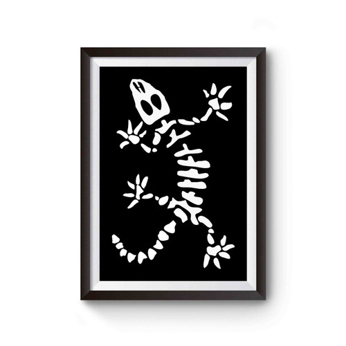 Gecko Skeleton Poster