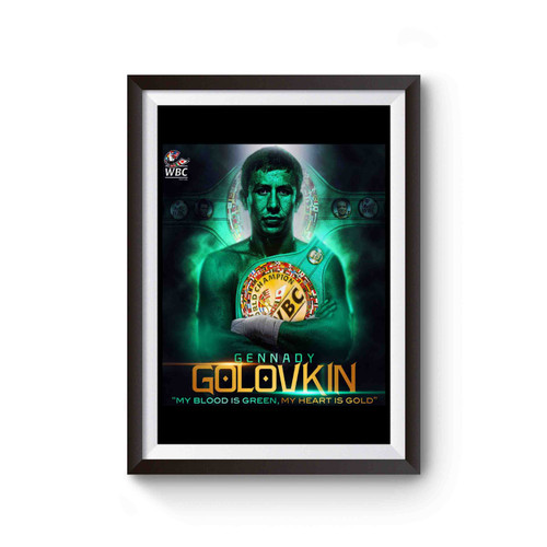 Gennady Golovkin Ggg Team Boxing Champion Poster