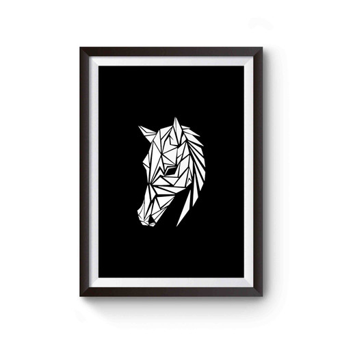 Geometric Horse Poster