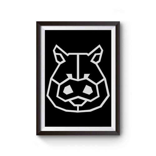 Geometric Pig Funny Animal Poster