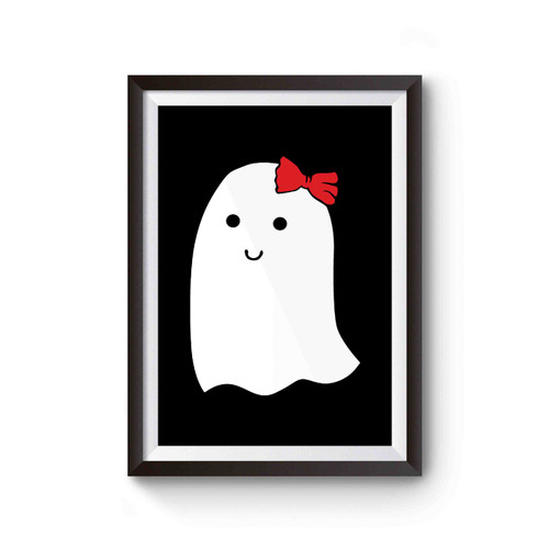 Ghost Girl Cute Halloween Poster