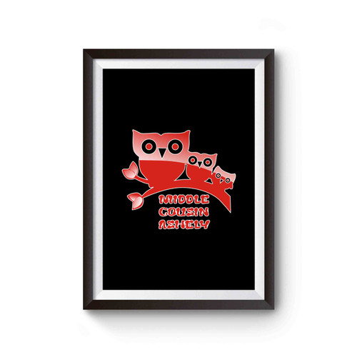 Girls Middle Cousin Owl Poster