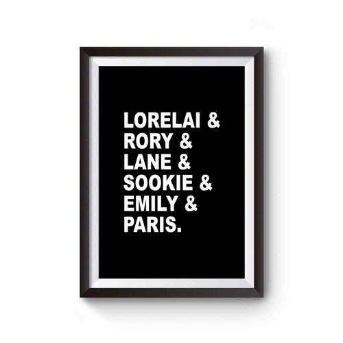 Girls Of Gilmore Lorelai Gilmore Rory Poster