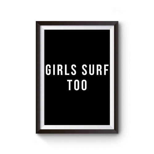 Girls Surf Too Poster