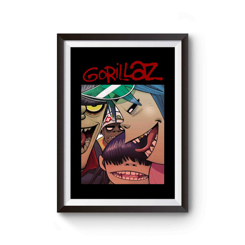 Gorillaz Rock Faces Poster