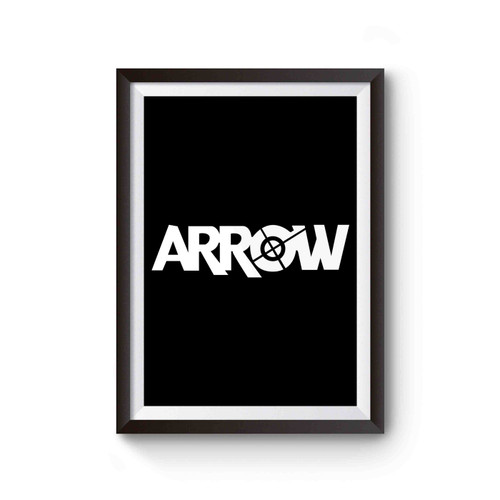 Green Arrow Superhero Logo Poster
