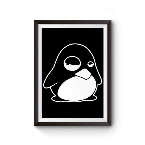 Grumpy Penguin Poster