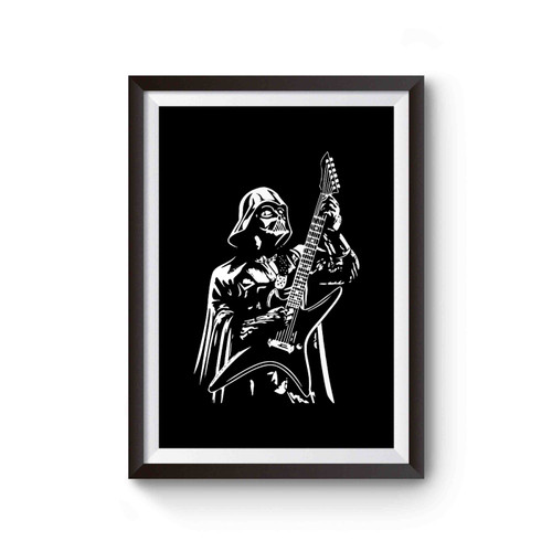 Guitar Darth Vader Funny Guitarist Star Wars Poster