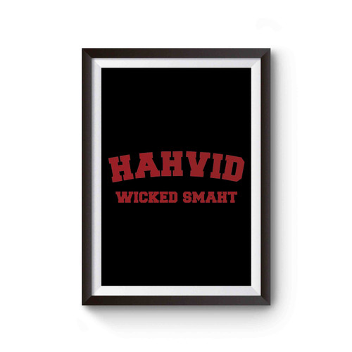Hahvid Wicked Smaht Parody Poster