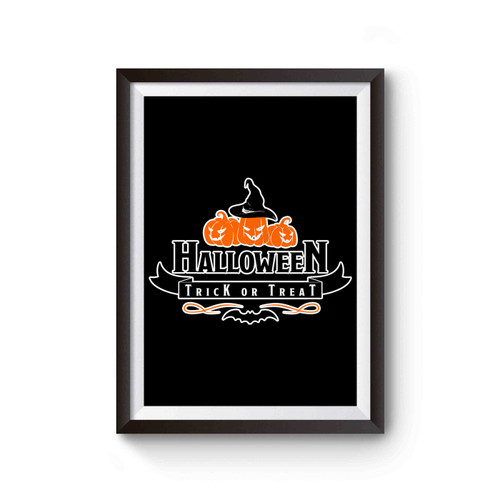 Halloween Trick Or Treat Logo Poster