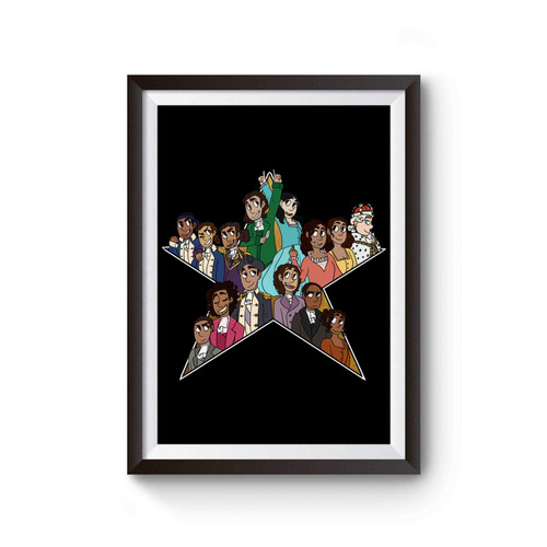Hamilton Musical Alexander Hamilton All Character Art Poster Hamilton Musical Alexander Hamilton All Character Art Poster