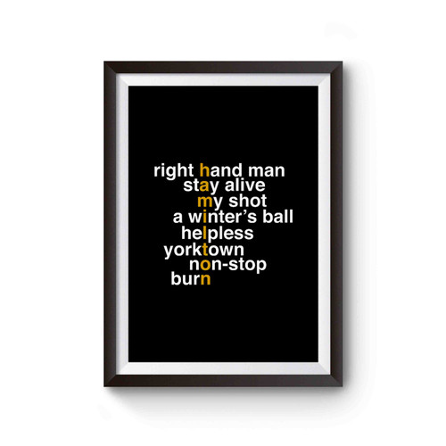 Hamilton Right Hand Mani Poster