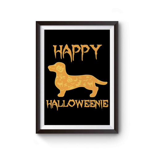 Happy Halloweenie Funny Dachshund Poster