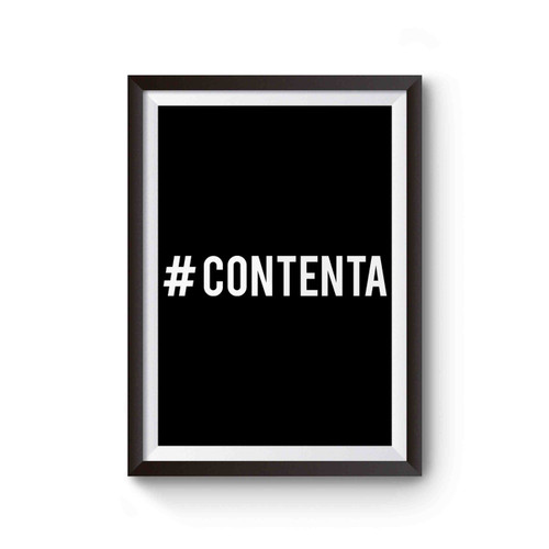 Hashtag Contenta Text Poster