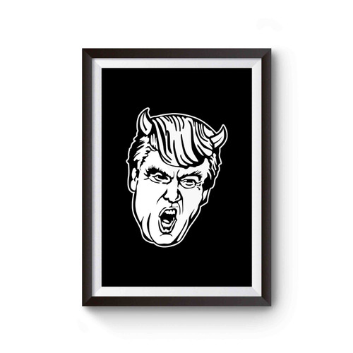 Head Donald Trump Like Devil Poster