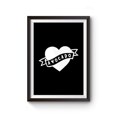 Heart Avocado Poster