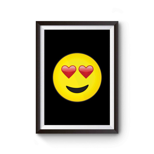 Heart Eyes Emoji Art Emoji In Love Poster