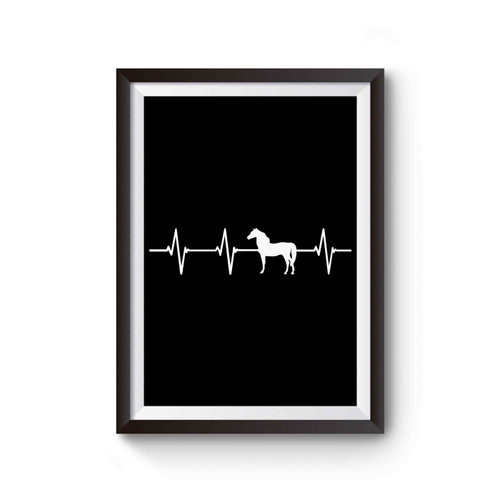 Heartbeat Horse Horseback Riding Poster