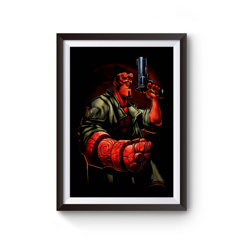 Hellboy With Gun Poster