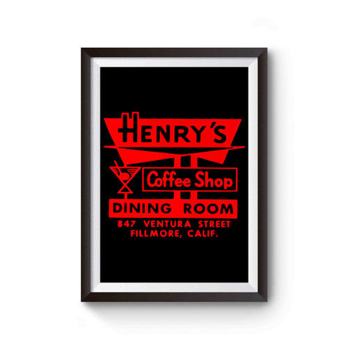 Henry's Coffee Shop Poster