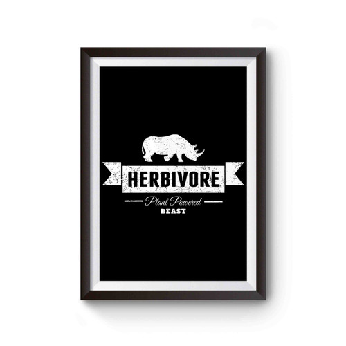 Herbivore Plant Powered Beast Vegan Poster