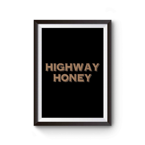 Highway Honey Vintage Inspired 70s Poster
