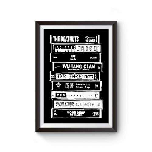 Hip-Hop Rap Culture 90's Mash Up Dre Wu-Tang Nas Gang Starr Poster