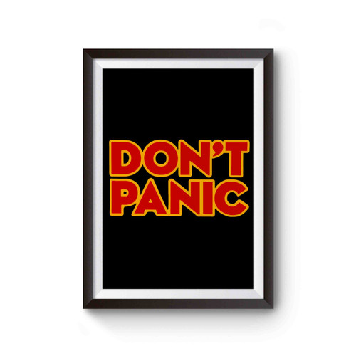 Hitchiker's Guide Don't Panic Poster