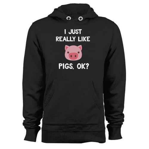 Was created with comfort in mind, this i just really like pigs ok hoodie lighter weight is perfect for any activity. Teams and groups love this hoodie for its affordable price and variety of colors.