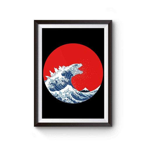 Hokusai Kaiju Poster