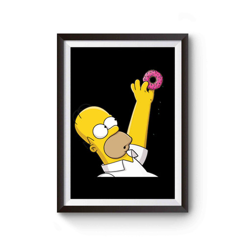 Homer Simpson And The Donut Poster