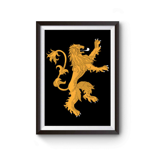 House Lannister Lion Rampant Sigil Poster